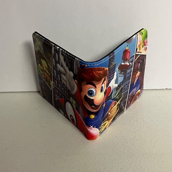 Super Mario Brothers Faux Leather Wallet Bros Gaming Gamer 90s World - Picture 4 of 8